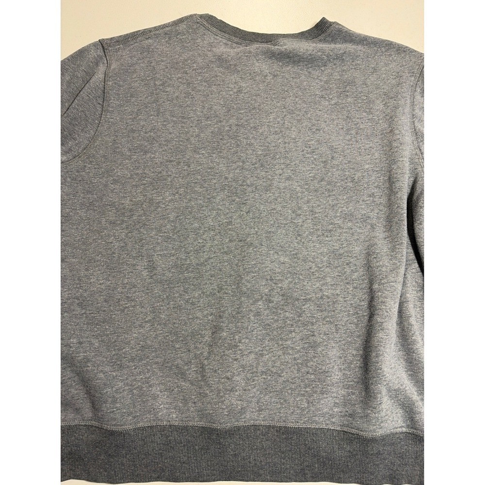 Eddie Bauer Mens Gray Crewneck Sweatshirt Fleece Lined Ribbed Trim Large - Picture 11 of 11